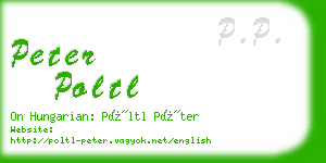 peter poltl business card